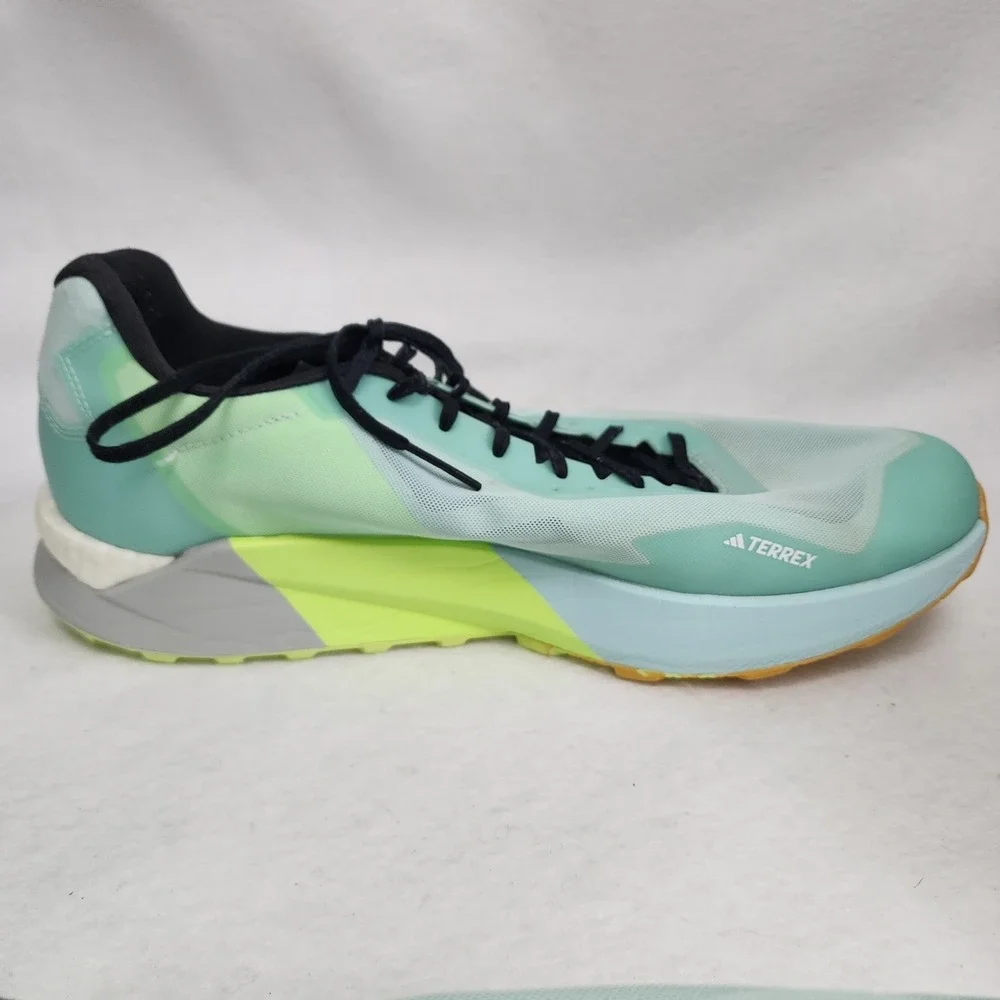 Adidas Terrex Agravic Ultra Mens US 13 Sneakers Aqua Lace Up Trail Running Shoes